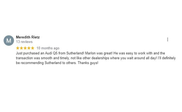 5 Star Client Review - From Google
