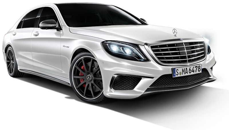 White Mercedes-Benz sedan
