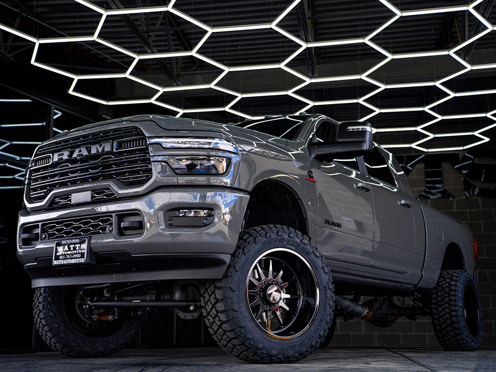 Gray Lifted Ram Truck