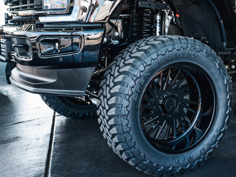 Black Lifted Truck Wheels