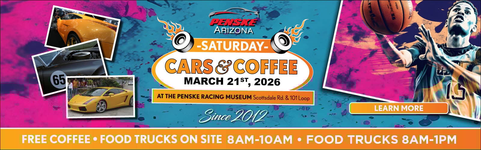 Cars and Coffee at the Penske Racing Museum