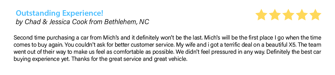 Michs Foreign Cars Customer Review