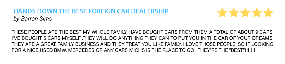 Michs Foreign Cars Customer Review