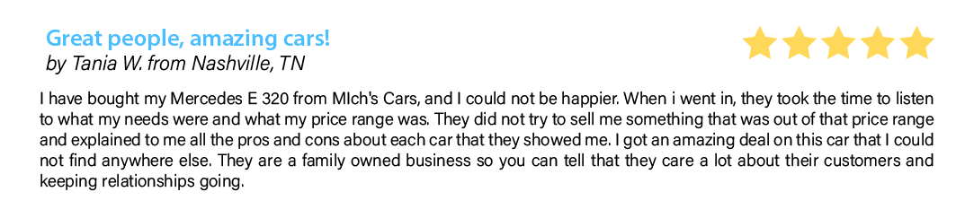 Michs Foreign Cars Customer Review