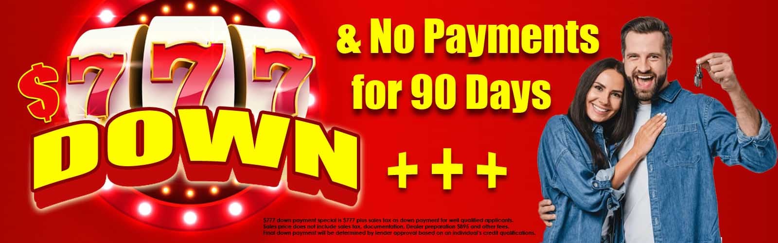 $777 Down Payment Special