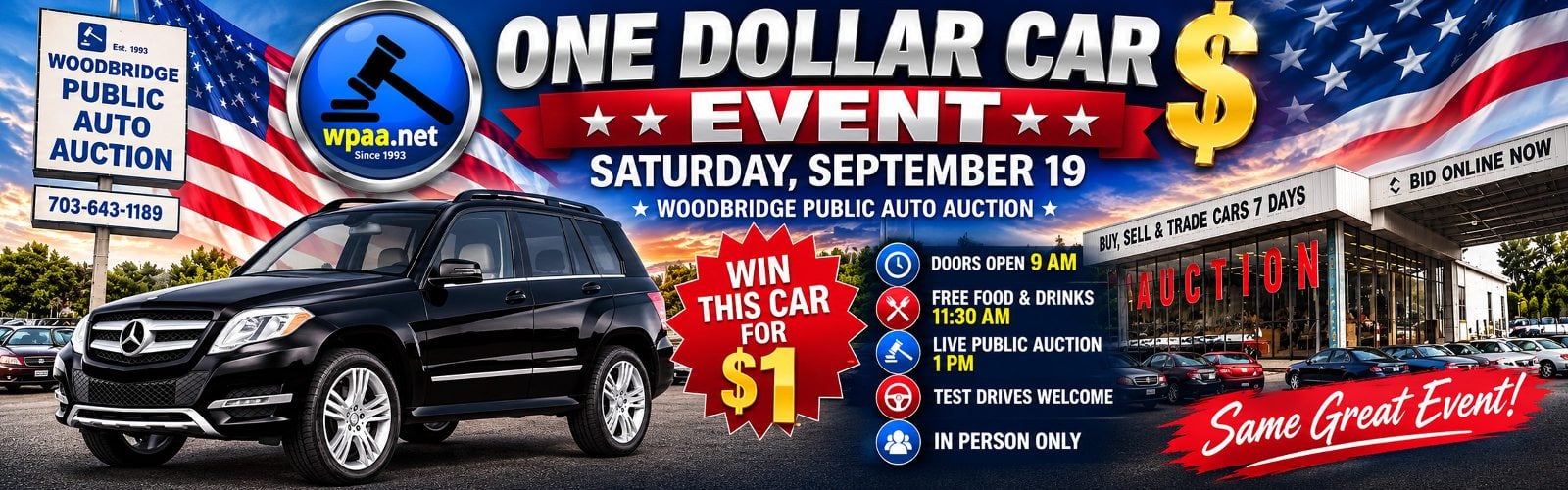 glk one dollar car woodbridge auction