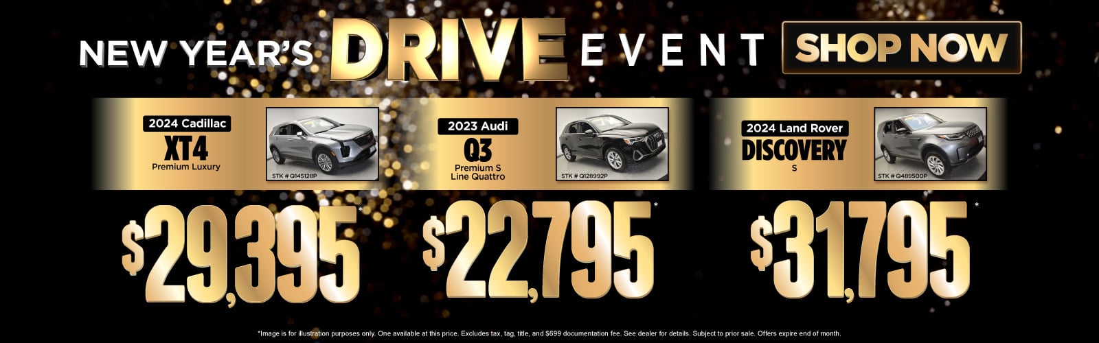 Image is for illustration purposes only. One available at this price. Excludes tax, tag, title, and $699 documentation fee. See dealer for details. Subject to prior sale. Offers expire end of month.