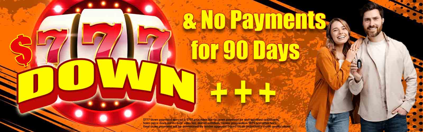 happy customer $777 Down Special fast approval