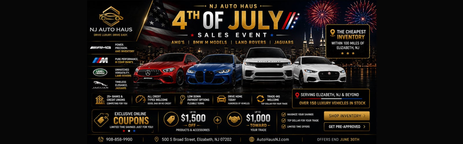 4th of July Sales Event NJ Auto  Haus