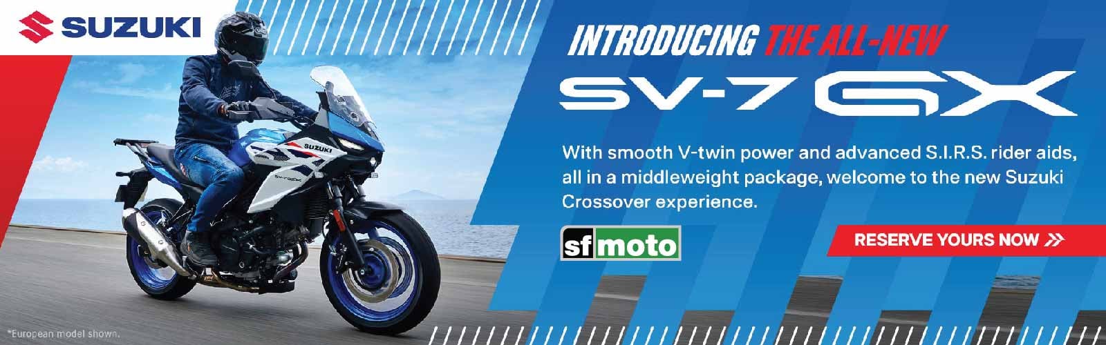 Suzuki 2025 SV750GX Res. Banner
