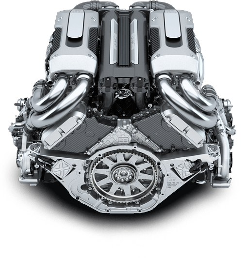 Bugatti Chiron Motor 1