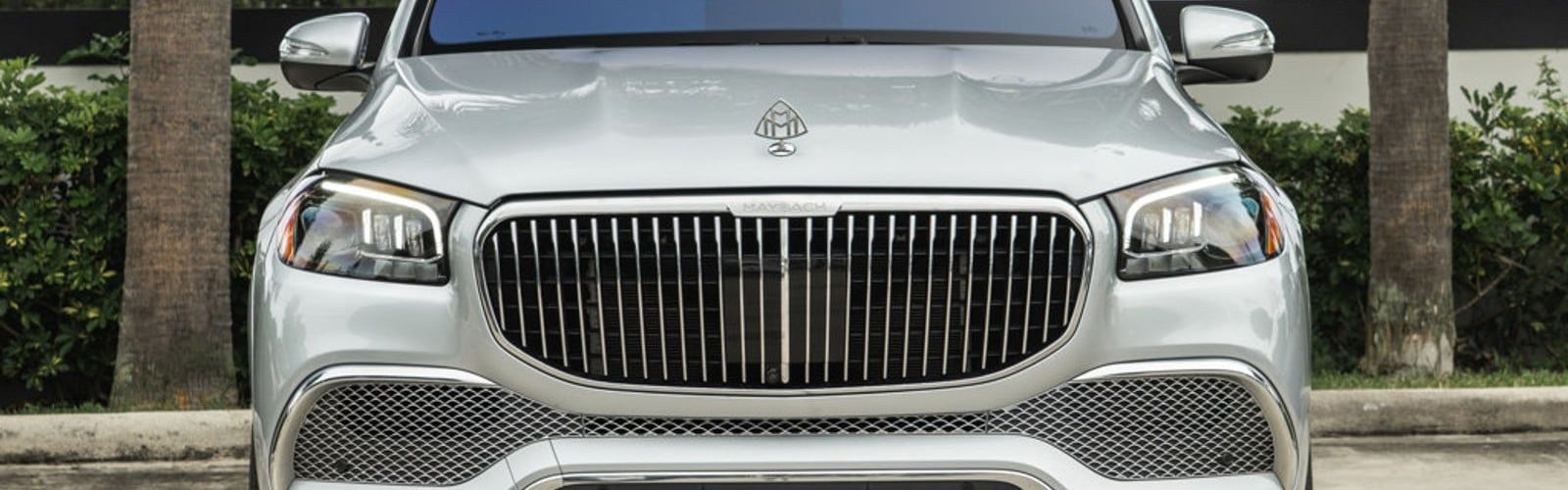 Front view of a Mercedes-Maybach GLS 600 ready for service in Delray Beach, FL