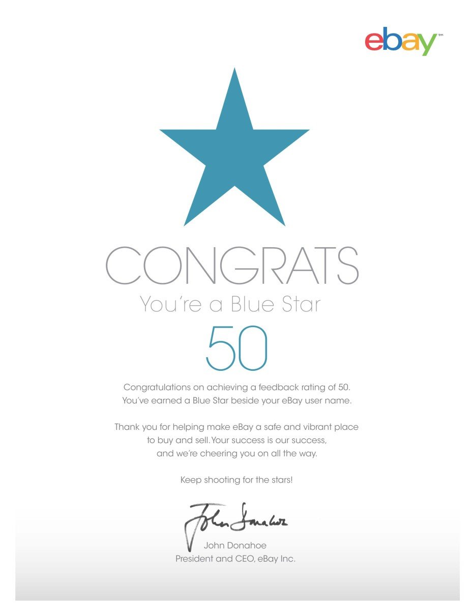 eBay Blue Star